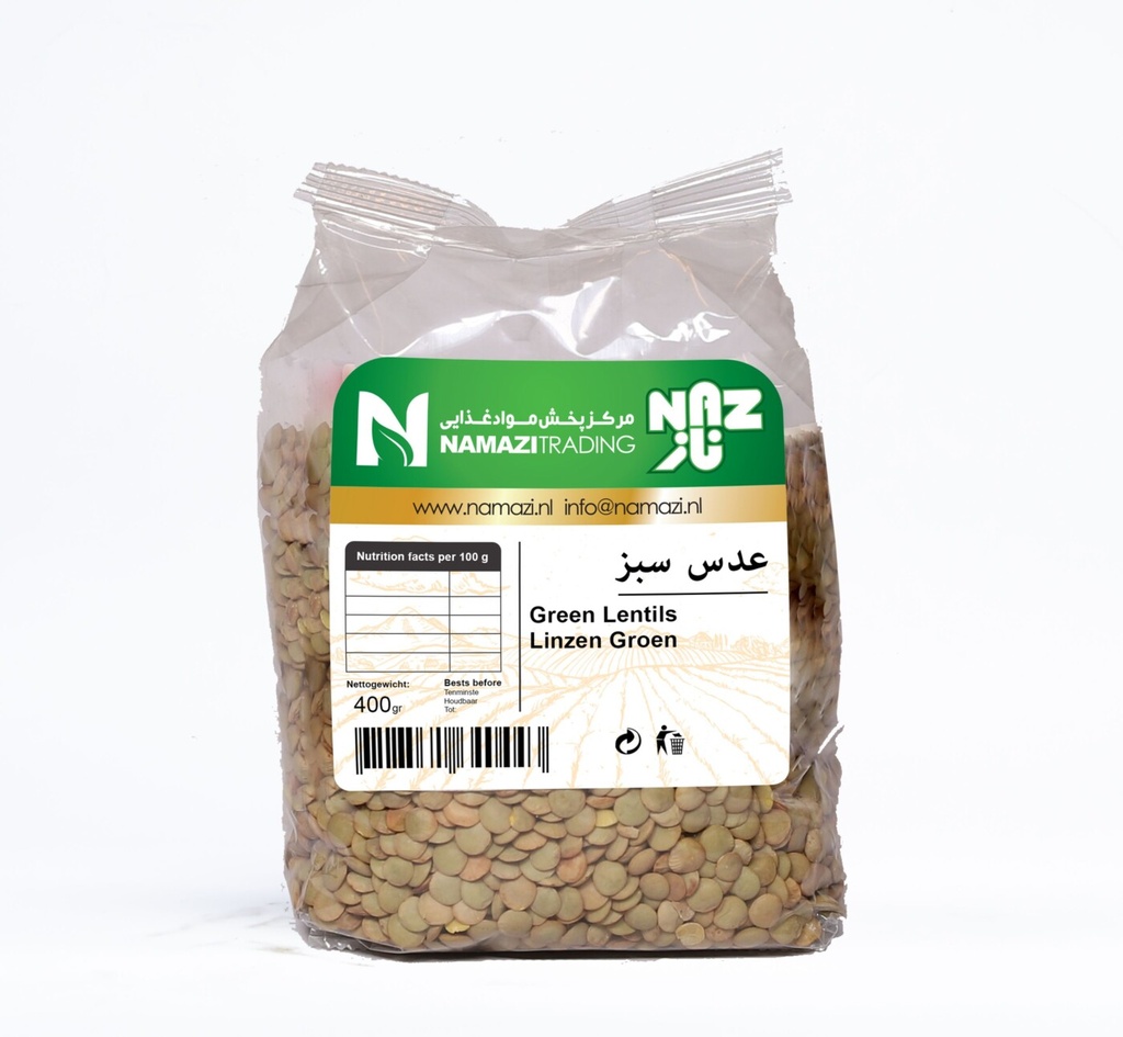 Lentils Green Naz 1x24x400GR
