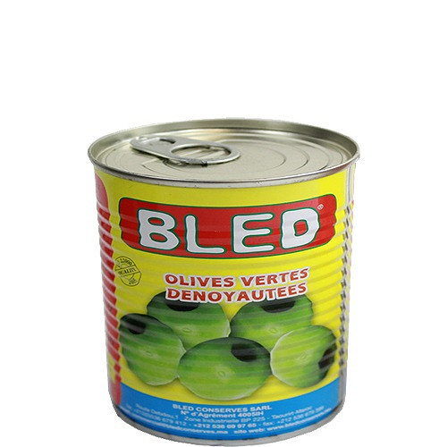 Bled Green Olives without Pits 1x24x400gr